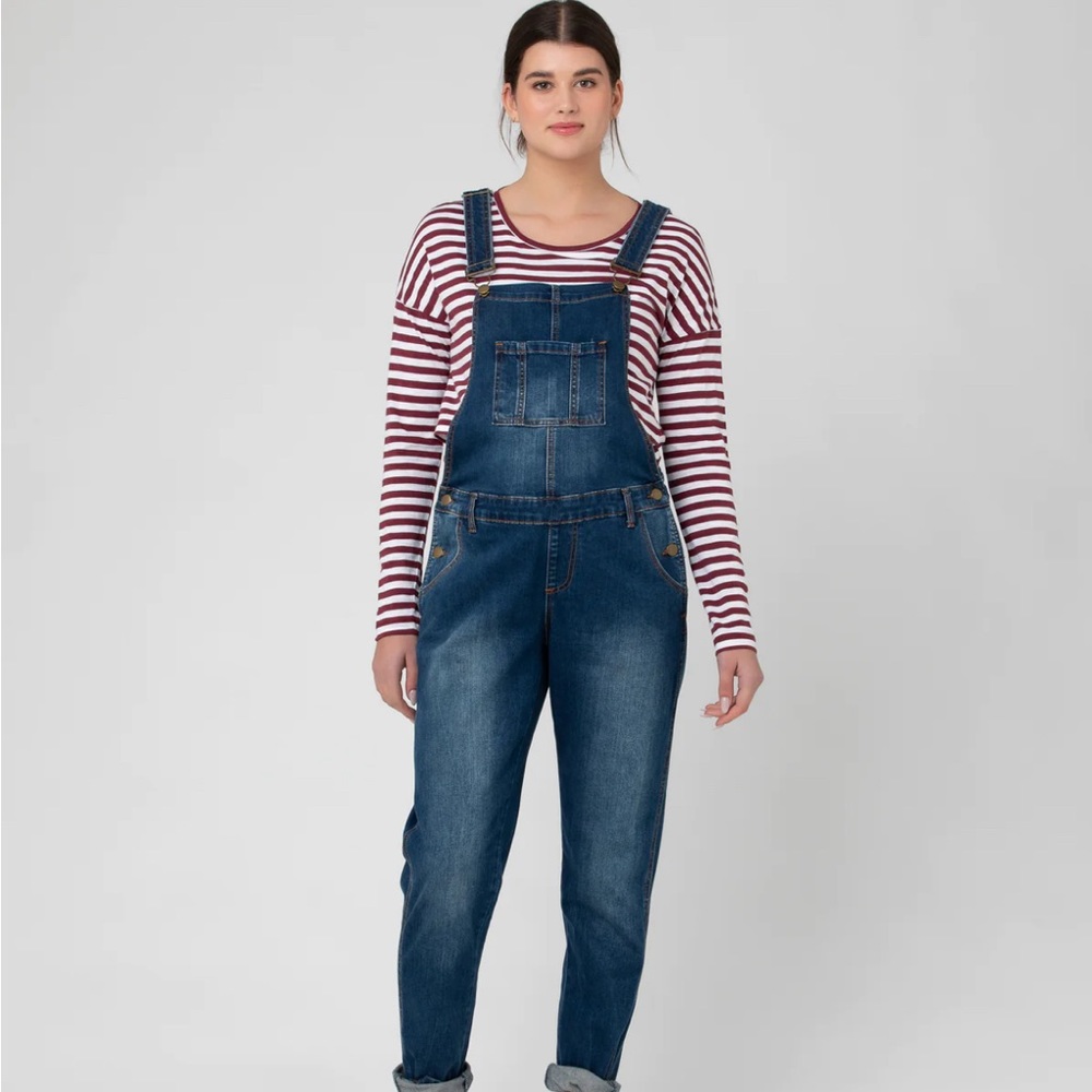 Ripe Maternity denim overalls size XL